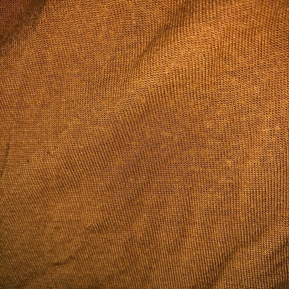 Mustard strappy long sleeve cropped top - Picture 3 of 3